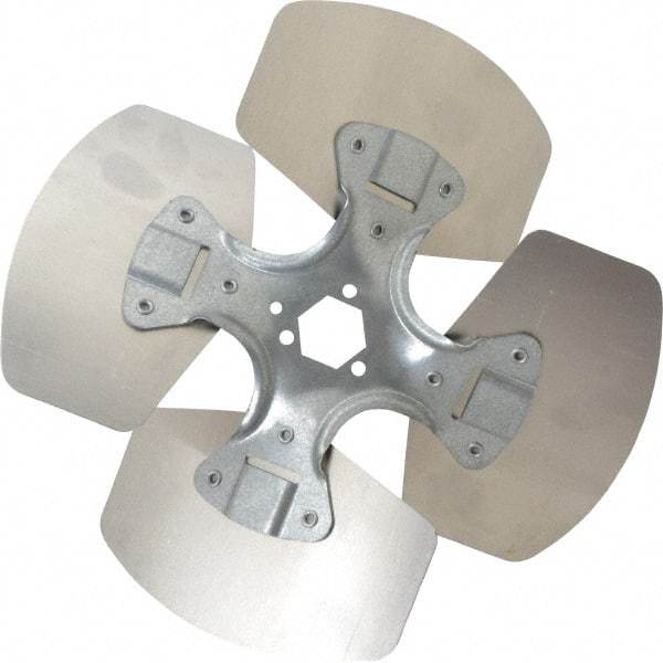 Made in USA - 10" Blade Diam, Commercial Fan Blade - Clockwise Rotation, 4 Blades - Americas Industrial Supply