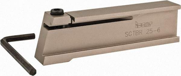 Iscar - Tool Block Style SGTBR, 26mm Blade Height, 120mm OAL, Indexable Cutoff Blade Tool Block - 32mm Shank Height, 20mm Shank Width, Reversible, Series Self Grip - Americas Industrial Supply