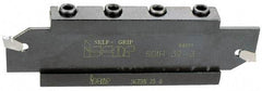 Iscar - Tool Block Style SGTBU, 52.6mm Blade Height, 130mm OAL, 81mm OAH, Indexable Cutoff Blade Tool Block - 40mm Shank Height, 41mm Shank Width, Reversible, Through Coolant - Americas Industrial Supply