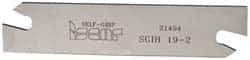 Iscar - 3/4" Blade Height, 1/16" Blade Width, 3.3858" OAL, Right Hand Cut, Double End Indexable Cut-Off Blade - SGIH Blade, Self Grip Series - Americas Industrial Supply