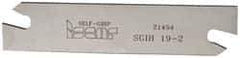 Iscar - 3/4" Blade Height, 1/16" Blade Width, 3.3858" OAL, Right Hand Cut, Double End Indexable Cut-Off Blade - SGIH Blade, Self Grip Series - Americas Industrial Supply