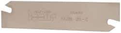 Iscar - 1.0236" Blade Height, 1/16" Blade Width, 4.3307" OAL, Right Hand Cut, Double End Indexable Cut-Off Blade - SGIH Blade, Self Grip Series - Americas Industrial Supply