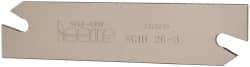 Iscar - 1.0236" Blade Height, 0.0945" Blade Width, 4.3307" OAL, Right Hand Cut, Double End Indexable Cut-Off Blade - SGIH Blade, Self Grip Series - Americas Industrial Supply