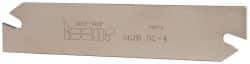 Iscar - 1.2598" Blade Height, 1/8" Blade Width, 5.9055" OAL, Right Hand Cut, Double End Indexable Cut-Off Blade - SGIH Blade, Self Grip Series - Americas Industrial Supply