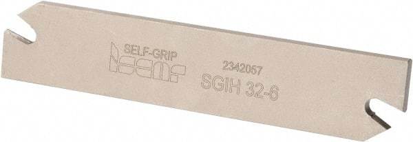 Iscar - 1.2598" Blade Height, 0.2047" Blade Width, 5.9055" OAL, Right Hand Cut, Double End Indexable Cut-Off Blade - SGIH Blade, Self Grip Series - Americas Industrial Supply