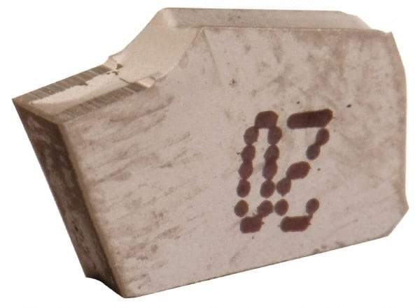 Iscar - GTN2.4 IC20 Grade, 0.0945" Cutting Width, Carbide Cutoff Insert - 0° Neutral Lead Angle, 0.0063" Cnr Rad, Single End - Americas Industrial Supply
