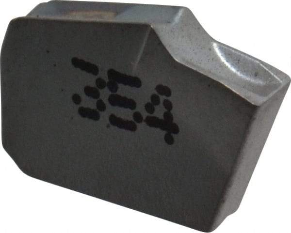 Iscar - GTR2 IC354 Grade, 0.0866" Cutting Width, Carbide Cutoff Insert - 8° Right Hand Lead Angle, 0.0063" Cnr Rad, TiCN Coated, Single End - Americas Industrial Supply