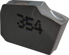 Iscar - GTR2 IC354 Grade, 0.0866" Cutting Width, Carbide Cutoff Insert - 8° Right Hand Lead Angle, 0.0063" Cnr Rad, TiCN Coated, Single End - Americas Industrial Supply