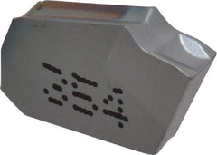 Iscar - GTR3 IC354 Grade, 0.122" Cutting Width, Carbide Cutoff Insert - 8° Right Hand Lead Angle, 0.0079" Cnr Rad, TiCN Coated, Single End - Americas Industrial Supply