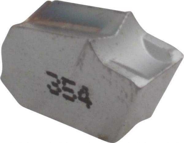 Iscar - GTN5 IC354 Grade, 0.2008" Cutting Width, Carbide Cutoff Insert - 0° Neutral Lead Angle, 0.011" Cnr Rad, TiCN Coated, Single End - Americas Industrial Supply