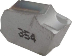 Iscar - GTN5 IC354 Grade, 0.2008" Cutting Width, Carbide Cutoff Insert - 0° Neutral Lead Angle, 0.011" Cnr Rad, TiCN Coated, Single End - Americas Industrial Supply