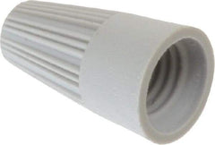 Thomas & Betts - 1, 22 + & 1, 20 to 2, 16 AWG, 300 Volt, Corrosion Resistant, Standard Twist on Wire Connector - Gray - Americas Industrial Supply