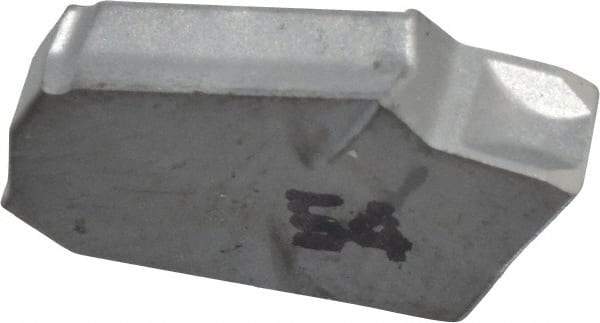 Iscar - GTR3 IC54 Grade, 0.122" Cutting Width, Carbide Cutoff Insert - 4° Right Hand Lead Angle, 0.0079" Cnr Rad, Single End - Americas Industrial Supply