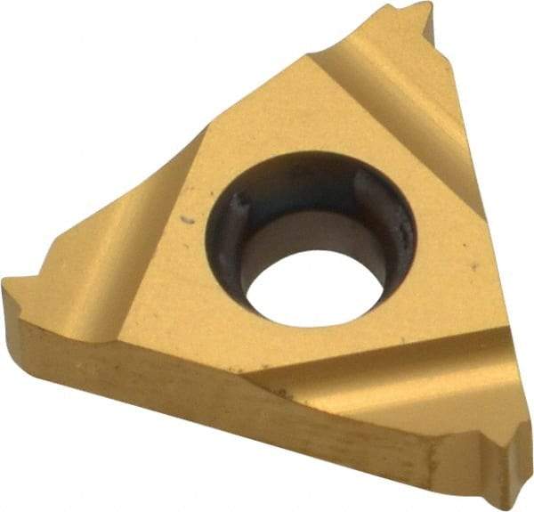 Carmex - 16ER External Right Hand 20 UN Laydown Threading Insert - Grade P25C, TiN Coated Carbide - Americas Industrial Supply