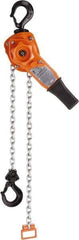 CM - 2,000 Lb Lifting Capacity, 10' Lift Height, Lever Hoist - Made from Chain, 44 Lb Avg Pull to Lift Rated Load, 1 Chain - Americas Industrial Supply