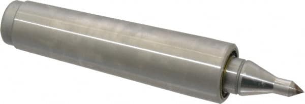 Royal Products - MT3 Taper Shank, 15/16" Head Diam 575 Lb Capacity Live Center - 5,000 Max RPM, 0.55" Point Diam, 1.1563" Point Len, 260 Lb Max Workpc, 4-27/32" OAL, 1/4" Tip Diam, Long Point - Americas Industrial Supply