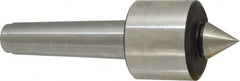 Royal Products - MT4 Taper Shank, 2.45" Head Diam 5,740 Lb Capacity Live Center - 4,500 Max RPM, 2.03" Head Length, 1-1/8" Point Diam, 1-3/16" Point Len, 750 Lb Max Workpc, 7-11/16" OAL, Standard Point - Americas Industrial Supply
