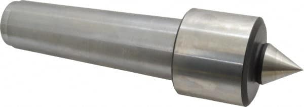Royal Products - MT5 Taper Shank, 2.45" Head Diam 5,740 Lb Capacity Live Center - 4,500 Max RPM, 2.03" Head Length, 1-1/8" Point Diam, 1-3/16" Point Len, 750 Lb Max Workpc, 8-13/16" OAL, Standard Point - Americas Industrial Supply