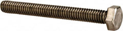 Value Collection - 5/16-18 UNC, 2-3/4" Length Under Head Hex Head Cap Screw - Fully Threaded, Grade 316 Stainless Steel, Uncoated, 1/2" Hex - Americas Industrial Supply