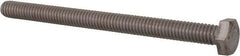 Value Collection - 5/16-18 UNC, 4" Length Under Head Hex Head Cap Screw - Fully Threaded, Grade 316 Stainless Steel, Uncoated, 1/2" Hex - Americas Industrial Supply