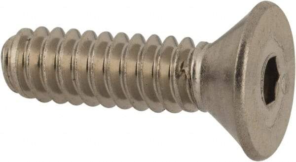 Value Collection - #6-32 UNC Hex Socket Drive, 82° Flat Screw - Grade 316 Stainless Steel, 1/2" OAL - Americas Industrial Supply