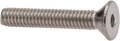 Value Collection - #8-32 UNC Hex Socket Drive, 82° Flat Screw - Grade 316 Stainless Steel, 1" OAL - Americas Industrial Supply