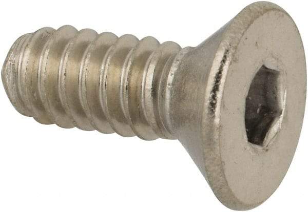 Value Collection - #10-24 UNC Hex Socket Drive, 82° Flat Screw - Grade 316 Stainless Steel, 1/2" OAL - Americas Industrial Supply