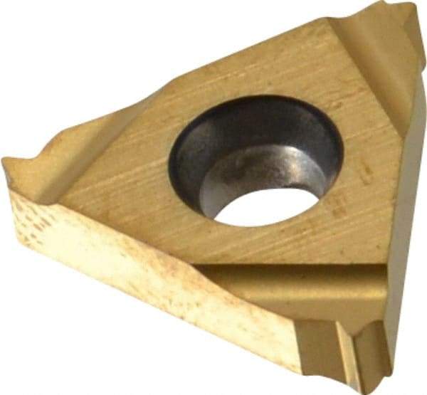 Hertel - 16IR Internal Right Hand ISO Laydown Threading Insert - Grade HG330TR, TiN Coated Carbide, 3/8" Inscribed Circle - Americas Industrial Supply