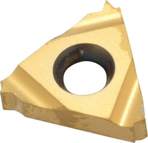 Carmex - 16IR Internal Right Hand 16 UN Laydown Threading Insert - Grade MXC, TiN Coated Carbide - Americas Industrial Supply