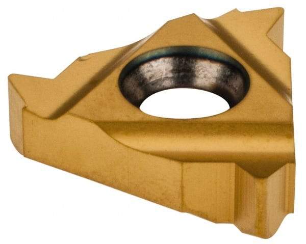 Carmex - 16ER External Right Hand 10 UN Laydown Threading Insert - Grade MXC, TiN Coated Carbide - Americas Industrial Supply