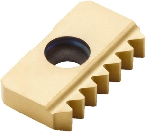 Seco - 14 TPI, Internal/External Thread, Whitworth Standard, 13XMS CP500 Grade Thread Mill Insert - Carbide, TiAlN/TiN Coating - Americas Industrial Supply