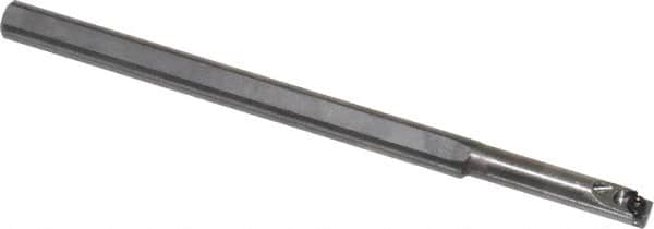 Carmex - Internal Thread, Right Hand Cut, 1/4" Shank Width x 1/4" Shank Height Indexable Threading Toolholder - 100mm OAL, 06IR Insert Compatibility, SI Toolholder - Americas Industrial Supply