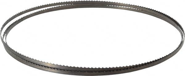 Starrett - 6 TPI, 7' 9" Long x 1/4" Wide x 0.025" Thick, Welded Band Saw Blade - Carbon Steel, Toothed Edge, Raker Tooth Set, Flexible Back, Contour Cutting - Americas Industrial Supply