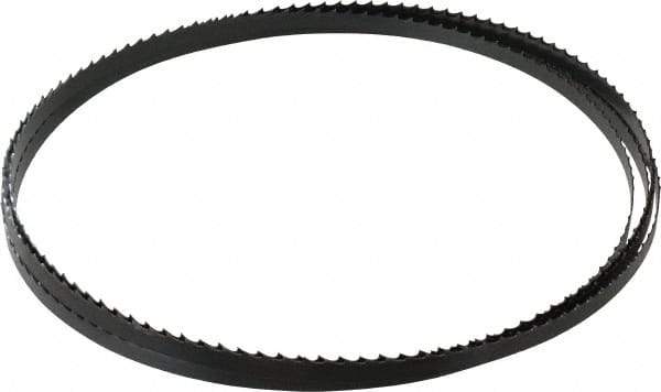 Starrett - 4 TPI, 11' 9" Long x 3/8" Wide x 0.025" Thick, Welded Band Saw Blade - Carbon Steel, Toothed Edge, Raker Tooth Set, Flexible Back, Contour Cutting - Americas Industrial Supply