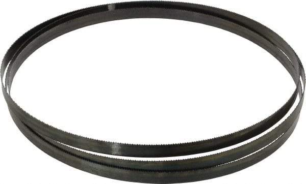 Starrett - 14 TPI, 7' 11" Long x 1/2" Wide x 0.025" Thick, Welded Band Saw Blade - Carbon Steel, Toothed Edge, Raker Tooth Set, Flexible Back, Contour Cutting - Americas Industrial Supply