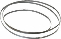Starrett - 10 TPI, 4' 8-1/2" Long x 1/4" Wide x 0.025" Thick, Welded Band Saw Blade - Carbon Steel, Toothed Edge, Raker Tooth Set, Flexible Back, Contour Cutting - Americas Industrial Supply