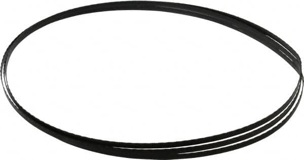 Starrett - 32 TPI, 7' 11" Long x 1/4" Wide x 0.025" Thick, Welded Band Saw Blade - Carbon Steel, Toothed Edge, Raker Tooth Set, Flexible Back, Contour Cutting - Americas Industrial Supply