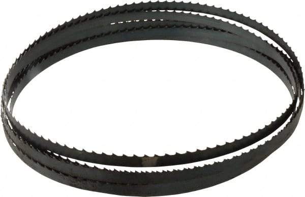 Starrett - 3 TPI, 19' 6" Long x 1/2" Wide x 0.025" Thick, Welded Band Saw Blade - Carbon Steel, Toothed Edge, Raker Tooth Set, Flexible Back, Contour Cutting - Americas Industrial Supply