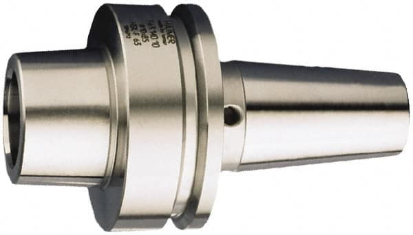 HAIMER - 1/8" Hole Diam, HSK63F Taper Shank Shrink Fit Tool Holder & Adapter - 3.15" Projection, 0.39" Nose Diam, 0.35" Clamping Depth, 25,000 RPM - Exact Industrial Supply