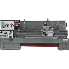 Jet - 22" Swing, 80" Between Centers, 230/460 Volt, Triple Phase Engine Lathe - 7MT Taper, 10 hp, 25 to 1,800 RPM, 3-1/8" Bore Diam, 40" Deep x 48-7/8" High x 136-1/8" Long - Americas Industrial Supply