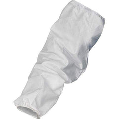 KleenGuard - Size Universal, White Kleenguard Disposable Sleeve - 18" Long Sleeve, Elastic Opening at Both Ends - Americas Industrial Supply