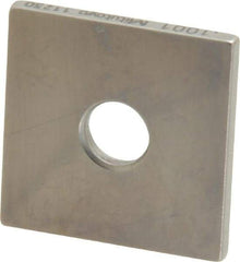 Mitutoyo - 0.1001" Square Steel Gage Block - Accuracy Grade 0, Includes Certificate of Inspection - Americas Industrial Supply