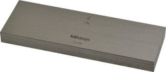 Mitutoyo - 4" Rectangular Steel Gage Block - Accuracy Grade 0, Includes Certificate of Inspection - Americas Industrial Supply