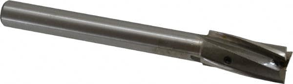 Value Collection - 45/64" Diam, 1/2" Shank, Diam, 3 Flutes, Straight Shank, Interchangeable Pilot Counterbore - Americas Industrial Supply