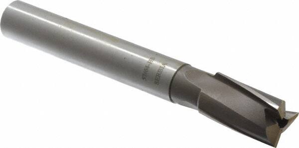 Value Collection - 57/64" Diam, 3/4" Shank, Diam, 3 Flutes, Straight Shank, Interchangeable Pilot Counterbore - Americas Industrial Supply