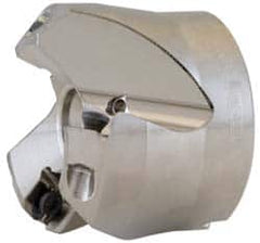 Seco - 2.48" Cut Diam, 3/4" Arbor Hole, 0.236" Max Depth of Cut, 45° Indexable Chamfer & Angle Face Mill - 5 Inserts, SE.X 1204 Insert, Right Hand Cut, 5 Flutes, Through Coolant, Series R220.53 - Americas Industrial Supply