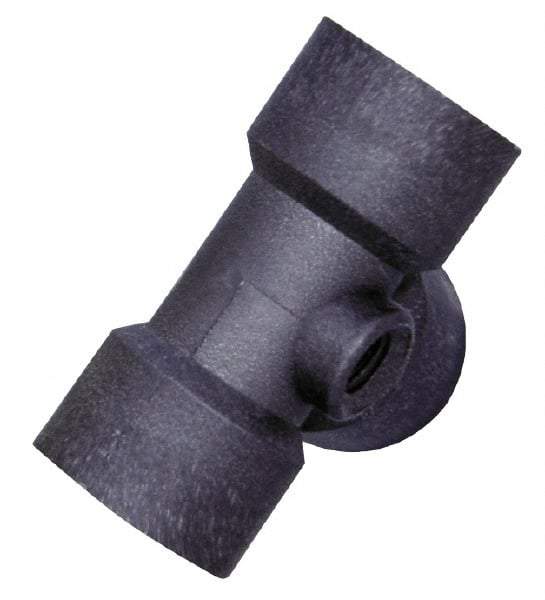 Green Leaf - 1/2 x 1/4" Polypropylene Plastic Pipe Tee - FIPT x FIPT x FIPT x FIPT End Connections - Americas Industrial Supply