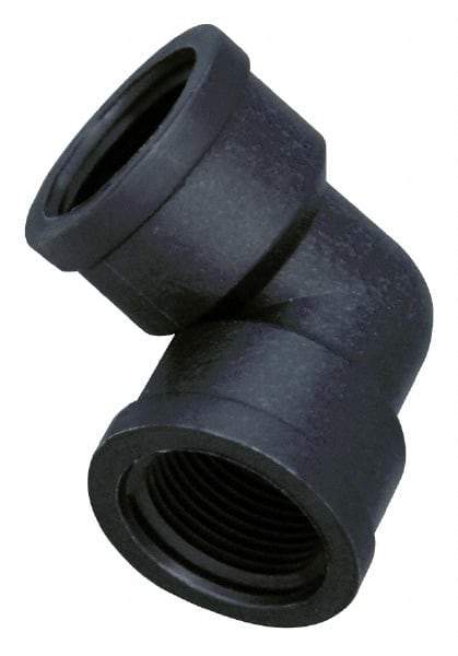 Green Leaf - 2" Polypropylene Plastic Pipe 90° Elbow - FIPT x FIPT End Connections - Americas Industrial Supply