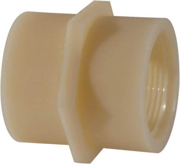 Green Leaf - 1-1/4" Nylon Plastic Pipe Coupling - FIPT x FIPT End Connections - Americas Industrial Supply