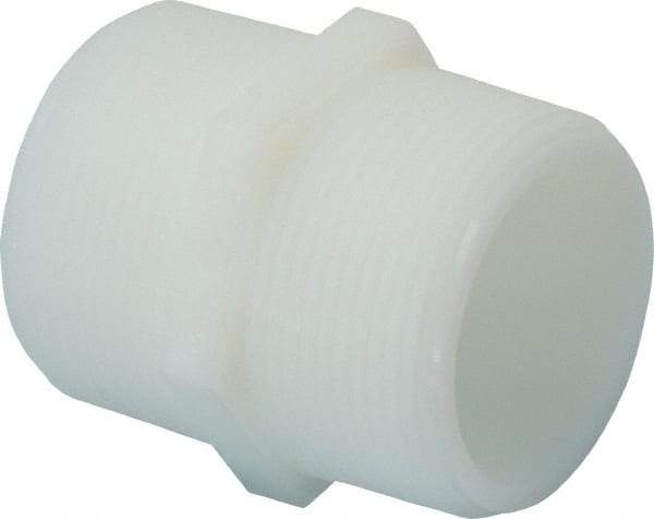 Green Leaf - 1-1/2" Nylon Plastic Pipe Hex Nipple - MIPT x MIPT End Connections - Americas Industrial Supply
